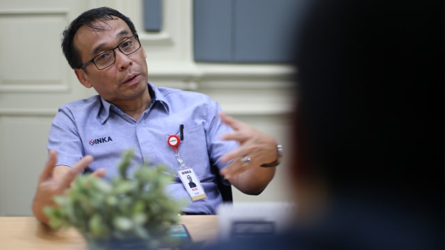 Direktur Utama PT INKA (Persero), Budi Noviantoro saat berkunjung ke kumparan, Jakarta, Rabu (15/8/2018). (Foto: Aditia Noviansyah/kumparan)