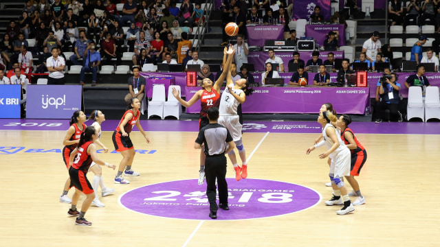 Timnas Basket Indonesia vs Korea Selatan (Foto: Rocky Padila/Antara)