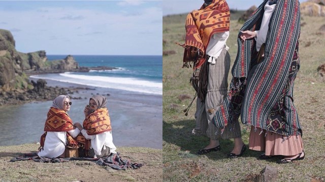 OOTD Kain Indonesia ala Selebgram Hijab: Mega Iskanti (Foto: Instagram @megaiskanti)