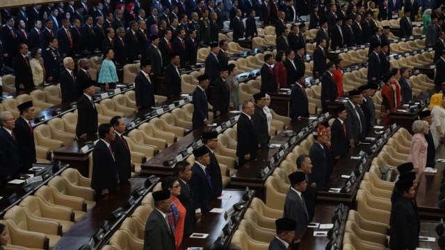 Suasana sidang tahunan MPR, Jakarta (16/8/2018). (Foto: Sidang tahunan MPR)
