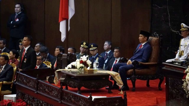 Presiden Joko Widodo dalam Sidang Bersama DPR dan DPD RI, Jakarta (16/8/2018). (Foto: Iqbal Firdaus/kumparan)