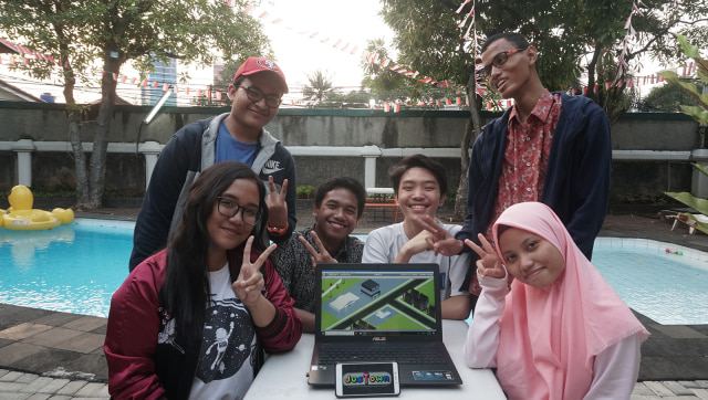 Team pembuat game JusTown. (Foto: Eny Immanuella Gloria)