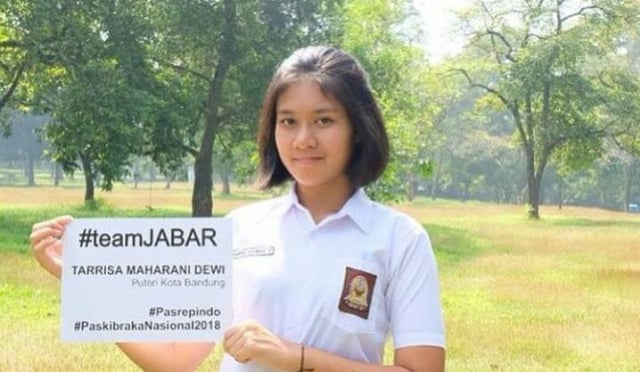 5 Fakta Tarissa Maharani, Pembawa Baki Merah Putih HUT ke-73 RI (1)