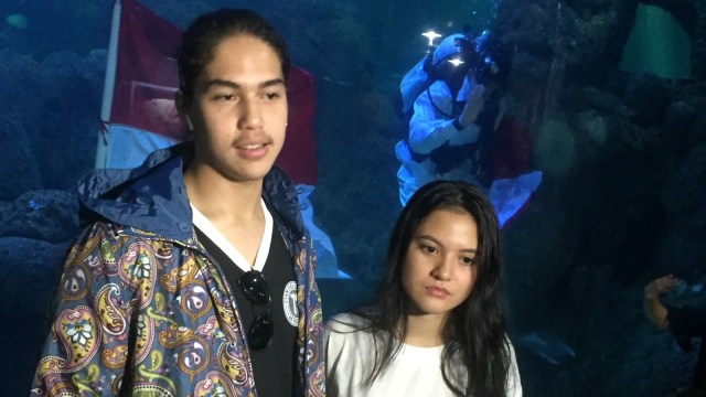Marsha Aruan (kanan) dan El Rumi (kiri) ditemui di Seaworld, Ancol (17/8/18). (Foto: Sarah/kumparan)