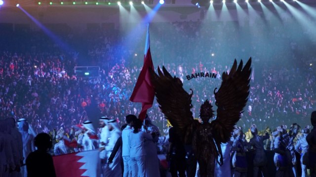 Defile kontingen pada pembukaan Asian Games 2018. (Foto: Nugroho Sejati/kumparan)