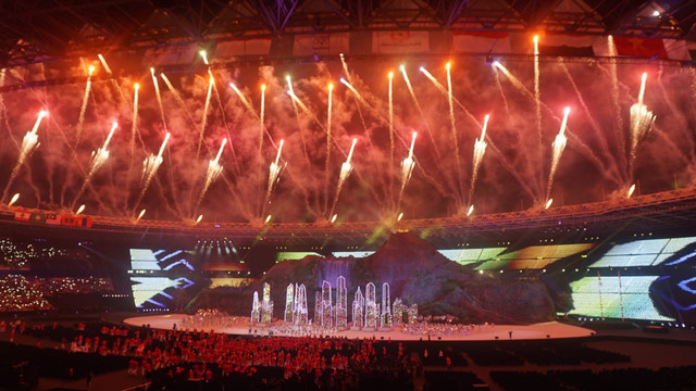 Opening ceremony Asian Games 2018. (Foto: Kumparan/ Fanny K)