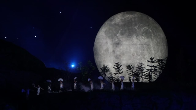 Joey Alexander di Opening Ceremony Asian Games. (Foto: Fanny Kusumawardhany/kumparan)