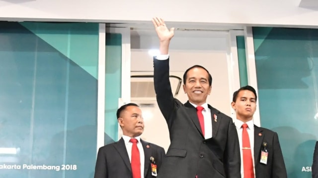 Jokowi pada acara opening ceremony Asian Games 2018. (Foto: dok. Biro Pers Setpres)