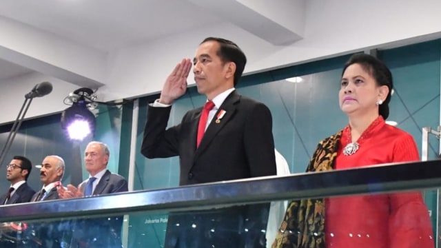 Jokowi pada acara opening ceremony Asian Games 2018. (Foto: dok. Biro Pers Setpres)