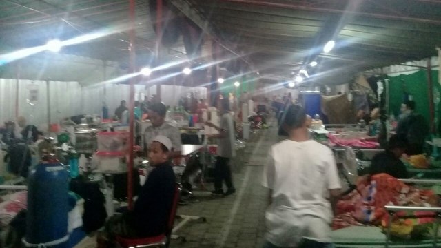 Gempa susulan di Lombok (19/8/2018). (Foto: Dok Dr Andre.)