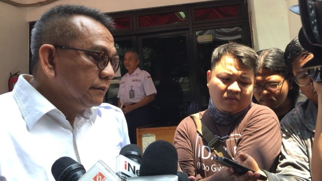 Politisi Gerindra M Taufik di Bawaslu DKI (Foto: Yuana/kumparan)