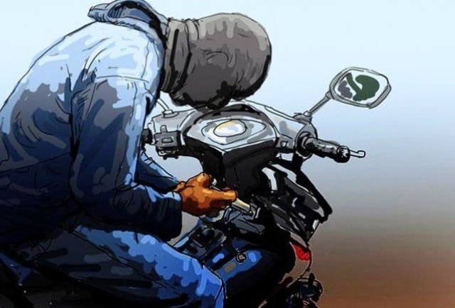 Curi Motor Buat Narik Grab, Pemuda Ini  Ditangkap Polisi