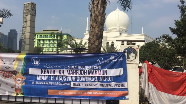 Al Azhar gelar salat Idul Adha selasa. (Foto: Raga Imam/kumparan)