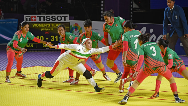 Cabor kabaddi di Asian Games 2018 (Foto: Syaiful Arif/Antara)