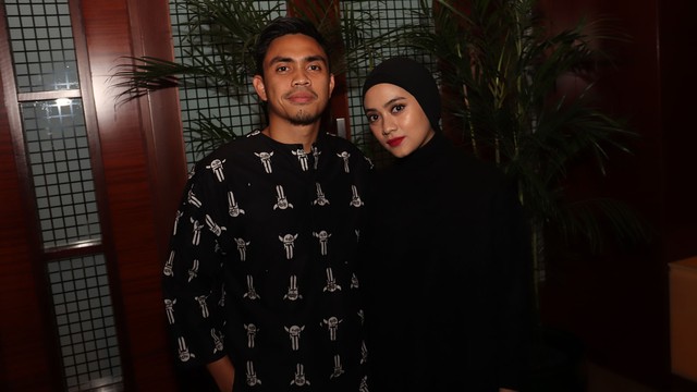 Ayudia Bing Slamet dan Ditto Percussion, ditemui usai nonton bareng film 'Mile 22', di Plaza Senayan, Jakarta Pusat, Senin (20/8). Foto: Munady/kumparan