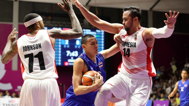 Basket Asian Games 2018, Indonesia kalahkan Thailand 98-86. (Foto: ANTARA/INASGOC/Bobby Arifin)