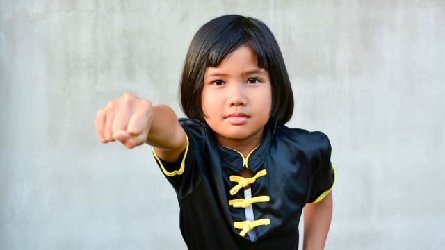 Ilustrasi anak berlatih wushu (Foto: Shutterstock)