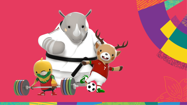 com-Maskot Asian Games 2018 (Foto: Anggi Bawono/kumparan)