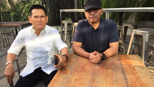 Andi Widjajanto dan Iskandar Sitompul.  (Foto: Ananda Teresia/kumparan)