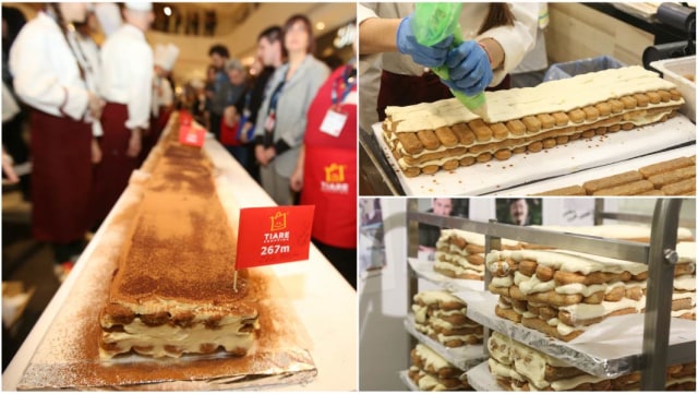 Tiramisu Terpanjang di Dunia (Foto: Dok. Guinnessworldrecords)