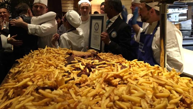 Fish and Chip Terbesar di Dunia (Foto: Dok. Guinnessworldrecords)