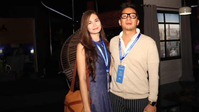Ringgo Agus Rahman dan Sabai Dieter Morscheck di acara peluncuran Samsung Note 9, Kamis (23/8). (Foto: Munady)
