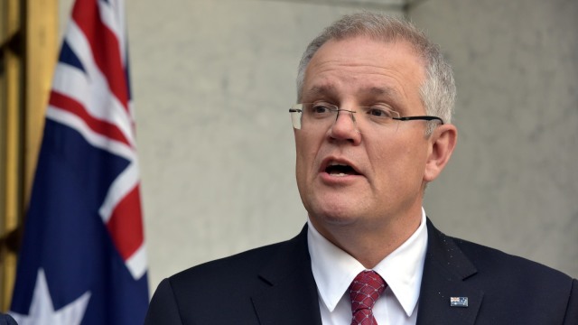 Menteri Keuangan Australia Scott Morrison terpilih jadi PM baru Australia. (Foto: AFP/Mark Graham)