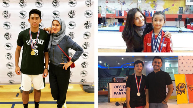 Sederet anak selebriti yang jadi atlet: Daffa Wardhana, putra Marini Zumarnis; putri dari Cut Tarry, dan Arka Asmara, putra Anjasmara (Foto: Instagram @daffawardhana @cut.tarry @anjasmara)