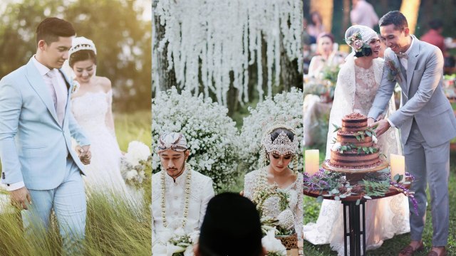 7 Selebriti yang Menikah dengan Konsep Garden Party