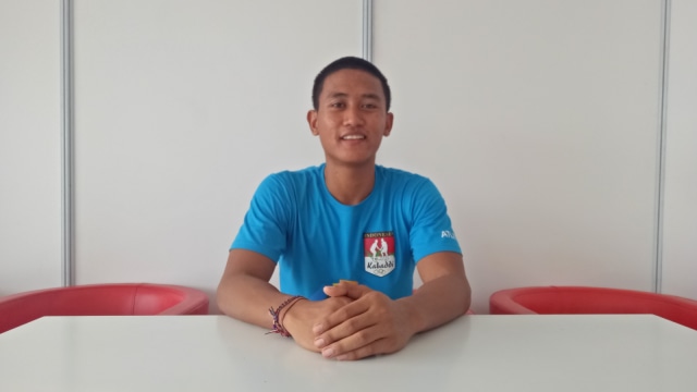 Pemain kabaddi Indonesia, I Nyoman Tos Pasek Wiguna (25/8/18). (Foto: Abrar Firdiansyah/kumparan)