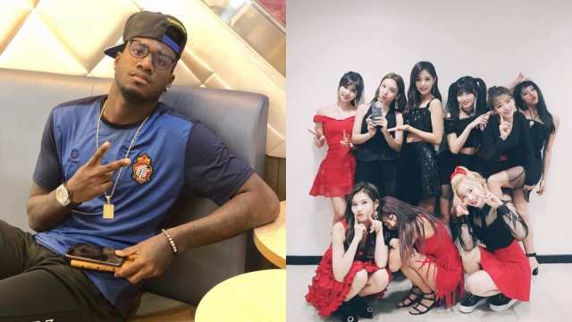 Pesepak Bola Marcão dan Twice. (Foto: Instagram/@markaooficial, Facebook/JYPETWICE)