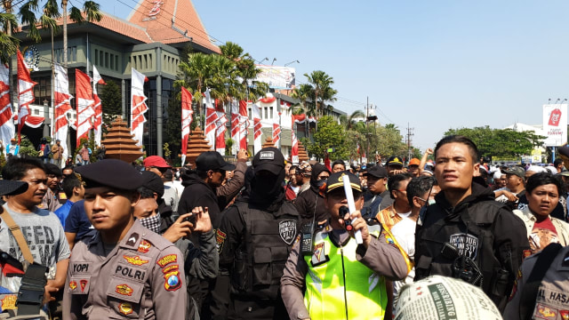 Suasana aksi 2019GantiPresiden, Minggu (26/8/2018) (Foto: Dok. Polda Jatim)