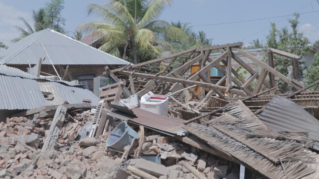Suasana pengungsian Gempa di Lombok (Foto: Dwi Herlambang/kumparan)