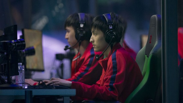 Tim eSport PSG.LGD di turnamen The International 2018. Foto: Bob Frid/USA TODAY Sports via Reuters