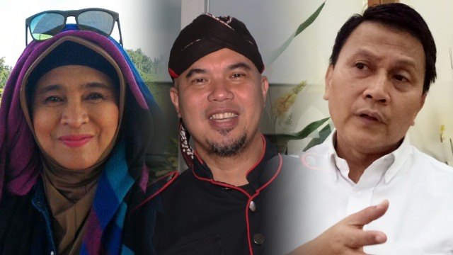 Neno Warisman ,Ahmad Dhani, Aardani Ali Sera (Foto: kumparan)