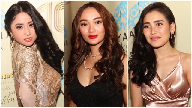 Dewi Persik, Zaskia Gotik, Ayu Ting Ting (Foto: Munady)