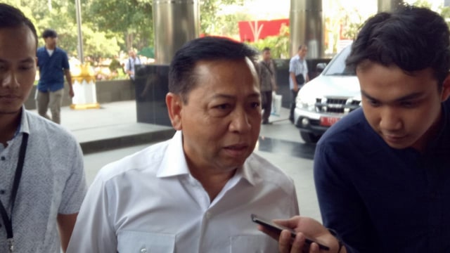 Setya Novanto diperiksa dalam kasus suap pembangunan PLTU Riau-1. Foto: (Foto: Aprilandika Pratama/kumparan)