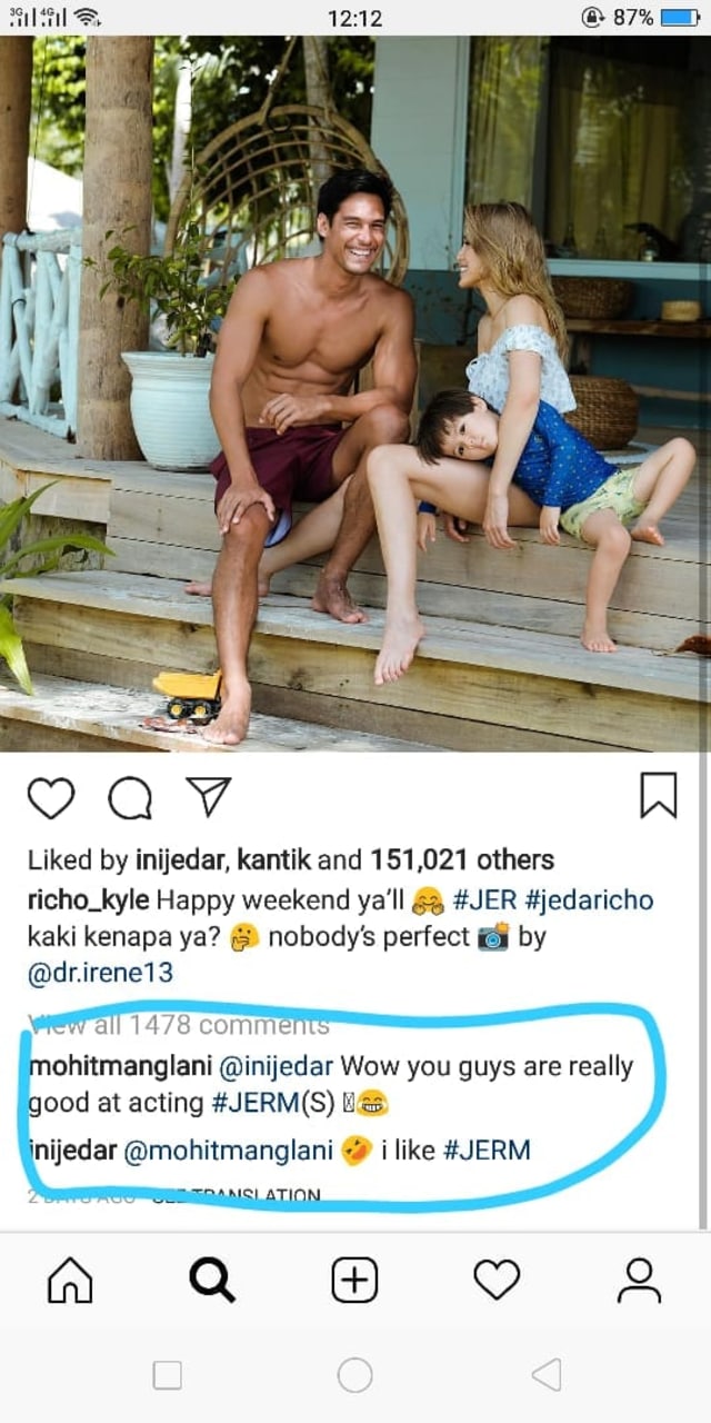 Komentar Netizen soal Hubungan Jessica Iskandar dan Richard Kyle (Foto: IG @richo_kyle)