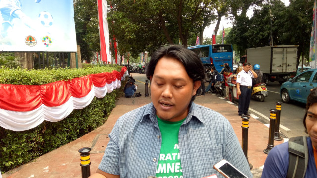 Yuyun Harmono, Manager Kampanye Walhi, meminta masyarakat ikut mencermati program yang ditawarkan dalam Debat Capres. Foto: Maulana Ramadhan/kumparan