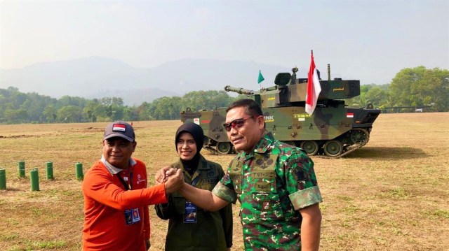 Medium tank PT Pindad jalan uji gempur.  (Foto: Dok. PT Pindad)