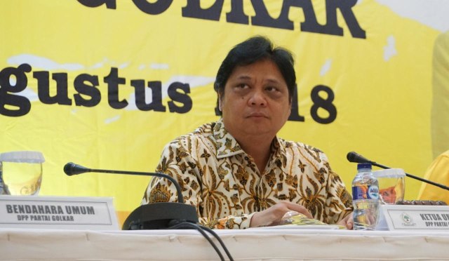 Ketua Umum Partai Golkar Airlangga Hartarto. (Foto: Iqbal Firdaus/kumparan)
