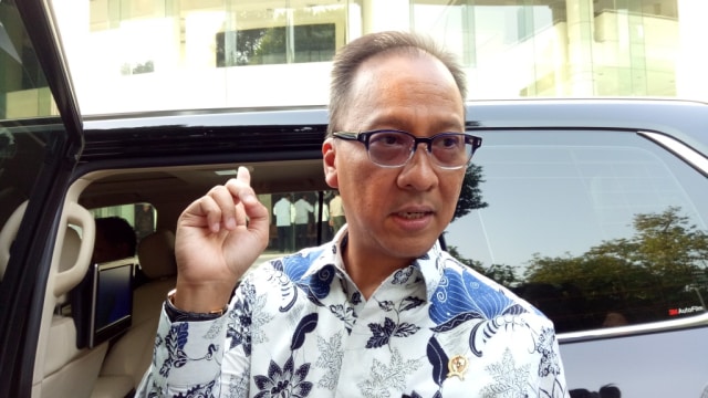 Mensos Agus Gumiwang di Kantor Wapres (27/08/2018). (Foto: Kevin Kurnianto/kumparan)