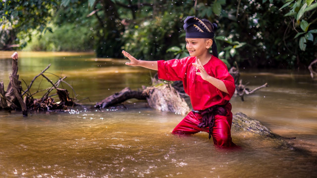 Ilustrasi anak berlatih pencak silat. (Foto: Shutterstock)