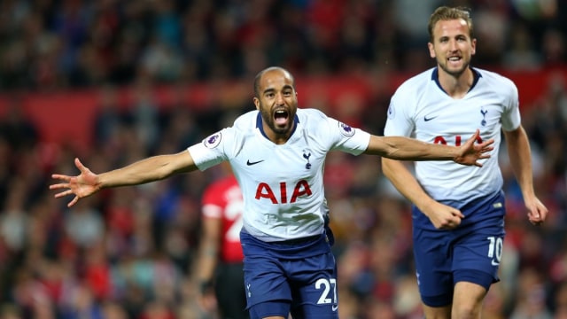 Lucas Moura merayakan gol Tottenham Hotspur ke gawang Manchester United. (Foto: Dok. Tottenham Hotspur)