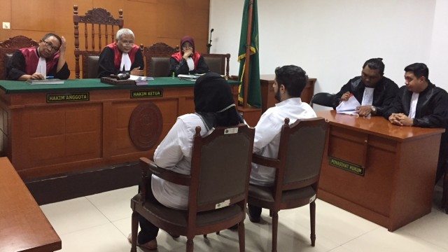 Sidang Pembacaan Pledoi Dhawiya Zaida, Selasa (28/8/2018). (Foto: Giovanni/kumparan)
