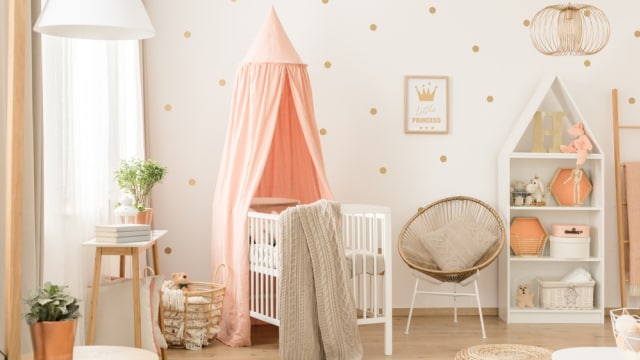 Ilustrasi interior kamar baTren Pemilihan Warna Netral atau Estetik untuk Bayi, Apakah Ada Dampaknya? Foto: Shutter stock