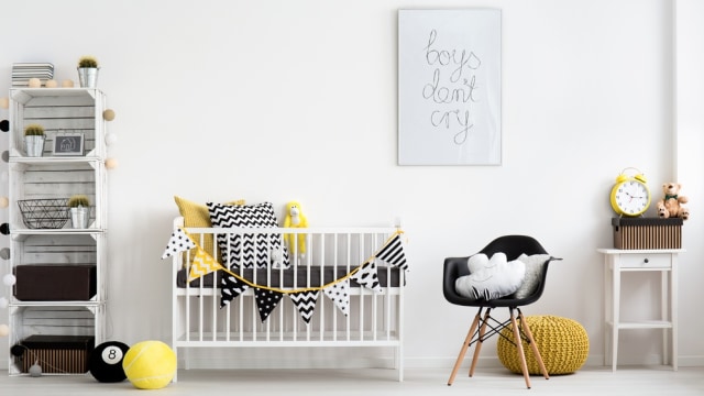 Ilustrasi interior kamar bayi. (Foto: Shutter stock)
