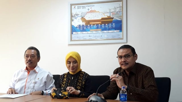 Konferensi pers Kementerian BUMN terkait pengakatan Direksi Baru Pertamina, Rabu (29/8). (Foto: Ema Fitriyani/kumparan)