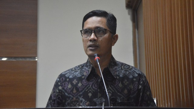 Juru Bicara KPK, Febri Diansyah di Gedung KPK, Jakarta, Rabu (29/08/2018). (Foto: Nadia K Putri)