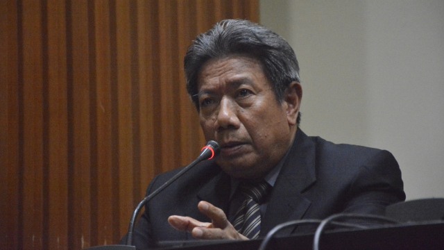 Juru bicara Mahkamah Agung, Suhadi di Gedung KPK, Jakarta, Rabu (29/08/2018). (Foto: Nadia K Putri)